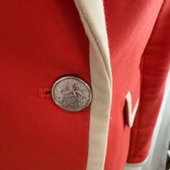 Banana Republic size 0 orange blazer - Picture 2 of 4